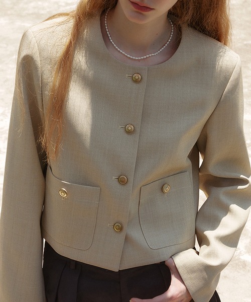 fano studios ベージュ Fano Studios」 ジャケット L ベージュ レディース : ZOZOTOWN Yahoo