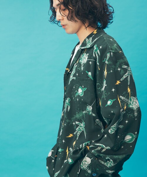「FREAK'S STORE」 「I Need You Baby」半袖シャツ MEDIUM ブラック メンズの画像