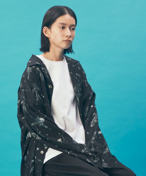 「FREAK'S STORE」 「I Need You Baby」半袖シャツ MEDIUM ブラック メンズの画像