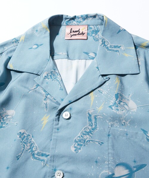 「FREAK'S STORE」 「I Need You Baby」半袖シャツ MEDIUM ブラック メンズの画像