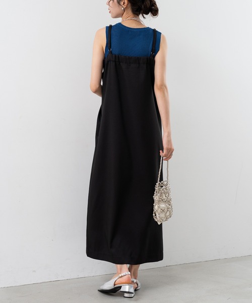 「ANNA LUNA」 キャミソールワンピース MEDIUM ブラック レディース_画像5