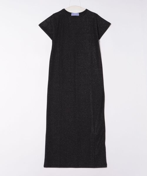 「wee9s」 半袖ワンピース FREE ブラック レディース_画像2