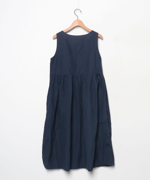 「LE GLAZIK」 ノースリーブワンピース 36 ネイビー レディース_画像2