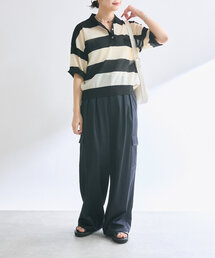 「RIVE DROITE」 半袖ニット FREE ブラック レディースの画像2