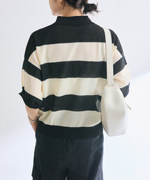 「RIVE DROITE」 半袖ニット FREE ブラック レディースの画像8