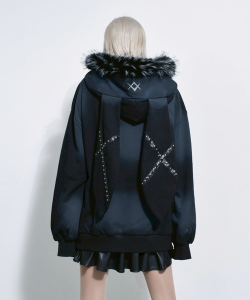 REFLEM（レフレム） パーカー 「REFLEM/レフレム」ファー付きうさ耳ZIP