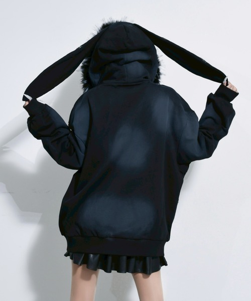 REFLEM（レフレム） パーカー 「REFLEM/レフレム」ファー付きうさ耳ZIP