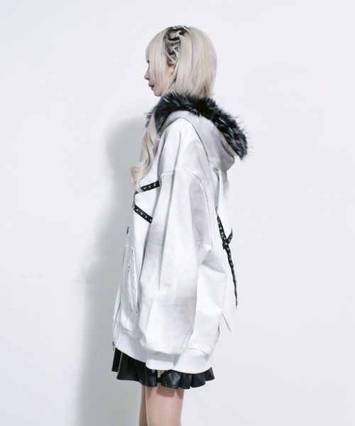 REFLEM（レフレム） パーカー 「REFLEM/レフレム」ファー付きうさ耳ZIP