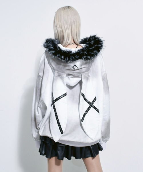 REFLEM（レフレム） パーカー 「REFLEM/レフレム」ファー付きうさ耳ZIP