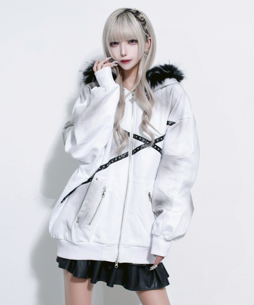 REFLEM（レフレム） パーカー 「REFLEM/レフレム」ファー付きうさ耳ZIP