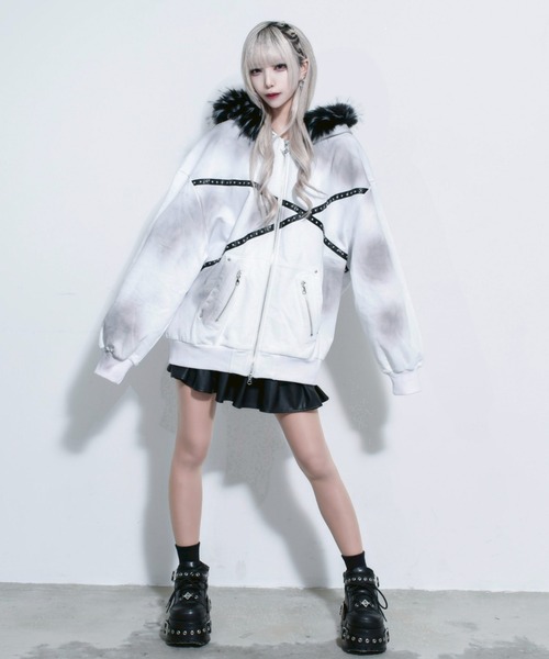 REFLEM（レフレム） パーカー 「REFLEM/レフレム」ファー付きうさ耳ZIP