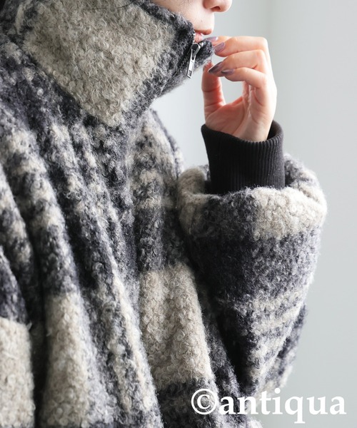 アンティカ　ボアコート antiqua（アンティカ） コート アウター ロングボアコート レディース