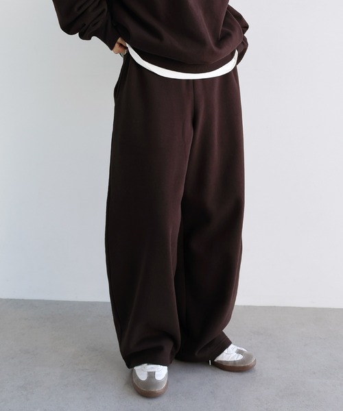 ANME スウェットパンツ ジャージ 裏起毛スウェットコクーンパンツ