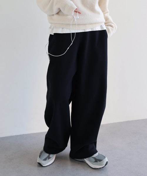 ANME スウェットパンツ ジャージ 裏起毛スウェットコクーンパンツ
