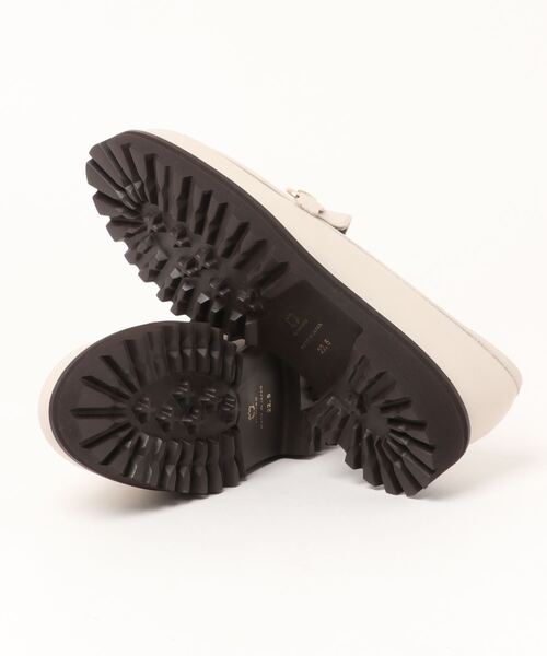 「HIMIKO」 モカシンシューズ 23.0cm グレー レディース_画像4