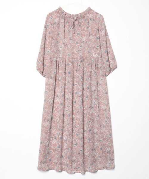 flower 花柄長袖ワンピース FREE ピンク レディース : ZOZOTOWN Yahoo