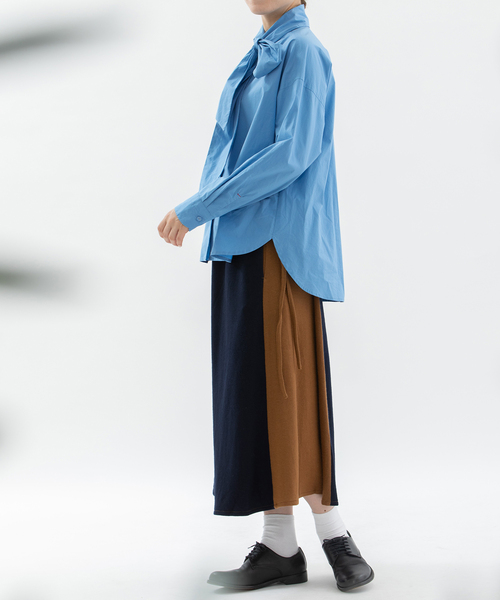 ノップドゥノッド（nop de nod）/タイプライターボータイシャツ nop de nod（ノップドゥノッド） ブラウス シャツ タイプライター