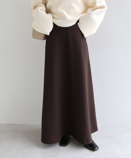 evernavy スカート 裏起毛ポンチフレアスカート : ZOZOTOWN Yahoo!店