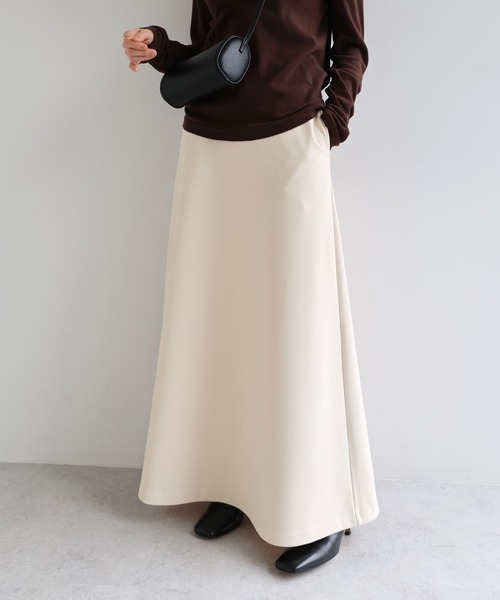 evernavy スカート 裏起毛ポンチフレアスカート : ZOZOTOWN Yahoo!店