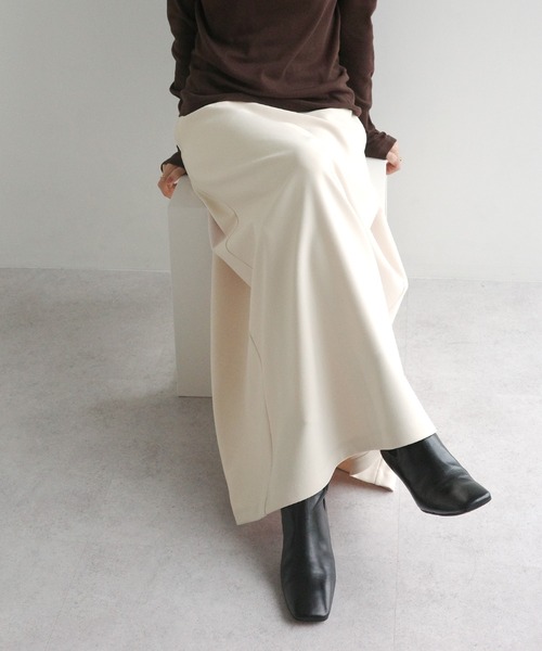 evernavy スカート 裏起毛ポンチフレアスカート : ZOZOTOWN Yahoo!店