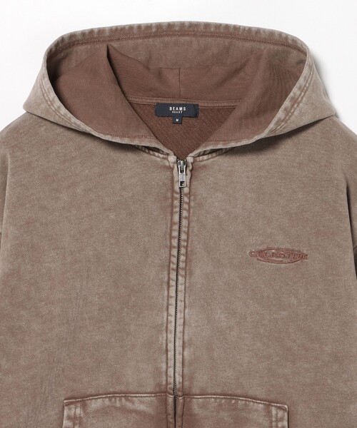 BEAMS HEART（ビームス ハート） パーカー フェード エンブレム ジップ
