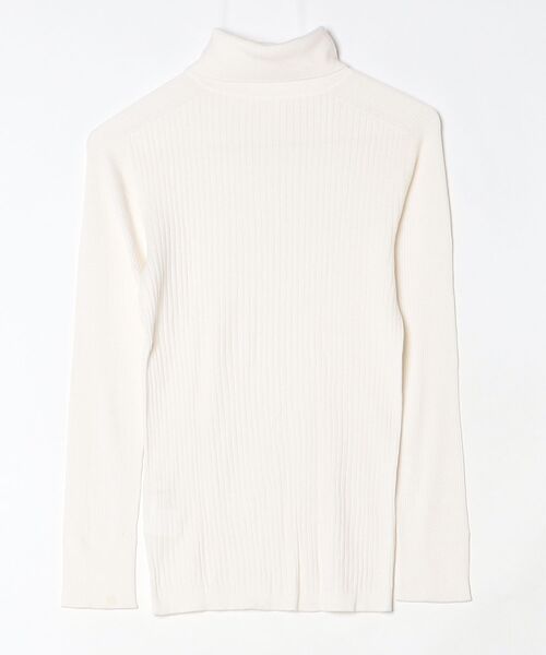 「INED」 タートルネックニット 11号 オフホワイト レディース_画像2