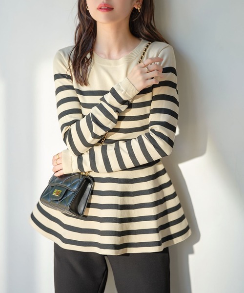 「KOBE LETTUCE」 長袖ニット M ブラック レディース_画像2