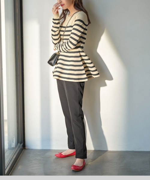 「KOBE LETTUCE」 長袖ニット M ブラック レディース_画像3