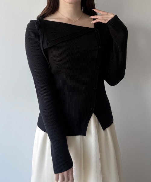 「mipiarl」 長袖ニット MEDIUM アイボリー レディース_画像2