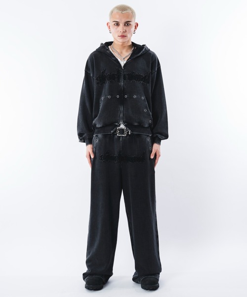 SHORT ROUND パーカー SHORT ROUND/「26年春新作」ブリーチハトメZIP