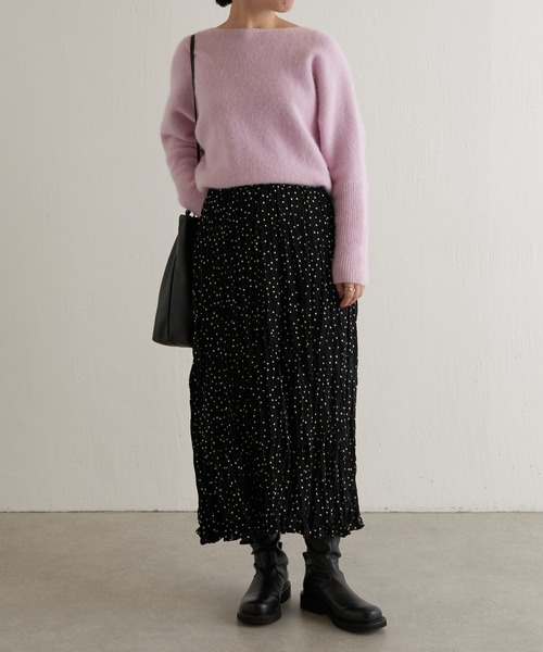 BEARDSLEY ブラック プリーツロングスカート F BEARDSLEY（ビアズリー） スカート プリーツティアードスカート