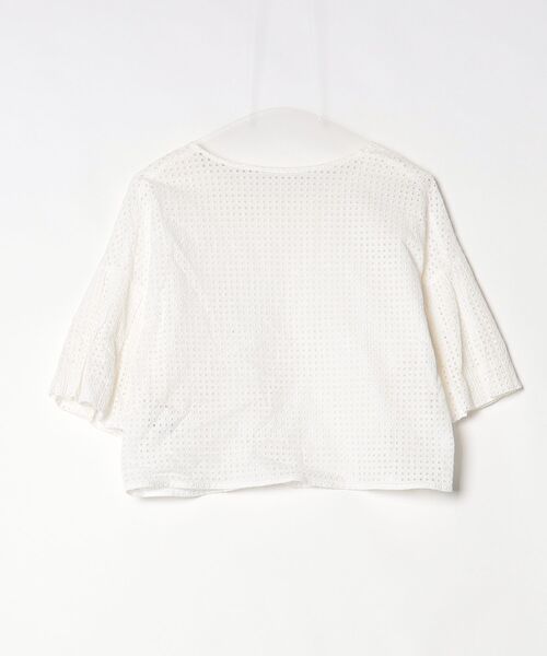「Droite lautreamont」 半袖ブラウス M(2) ホワイト レディース_画像2