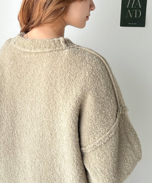 「Java」 長袖ニット MEDIUM ブラウン レディース_画像7