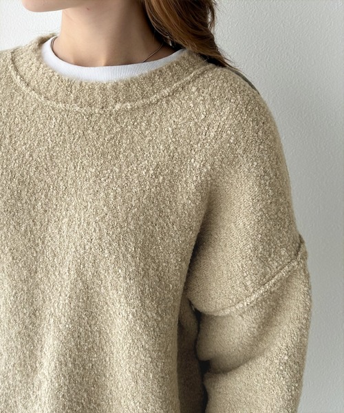 「Java」 長袖ニット MEDIUM ブラウン レディース_画像9