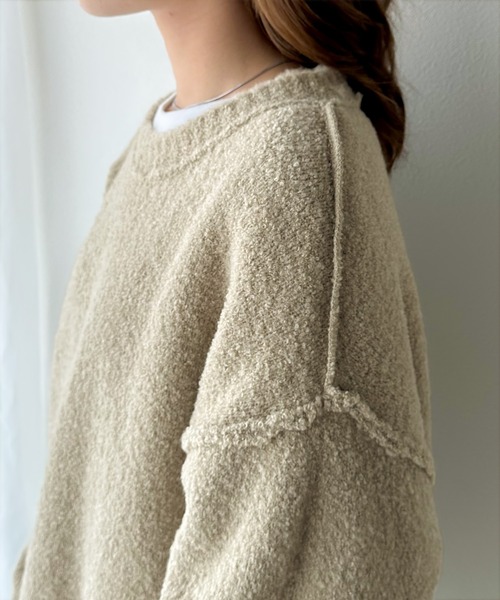 「Java」 長袖ニット MEDIUM ブラウン レディース_画像10