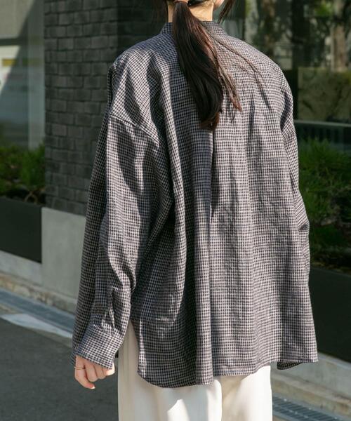 「FORK&SPOON」 長袖ブラウス 1 ナチュラル レディース_画像4