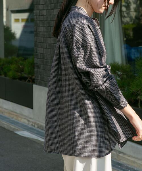 「FORK&SPOON」 長袖ブラウス 1 ナチュラル レディース_画像6