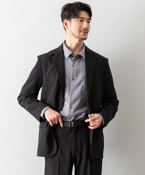 【専用】L1 AMERICANA ジャケット 黒 メンズ L 新品　パンツセット BTZ TOKYO セットアップ 「洗えて動けるスーツ」テーラードジャケット+