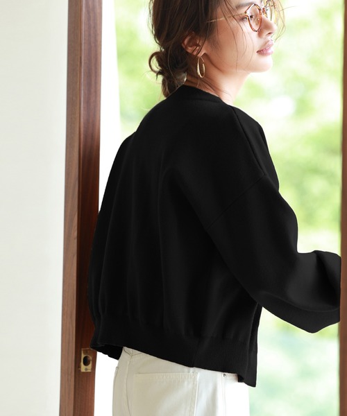 「SAISON DE PAPILLON」 ニットカーディガン M アイボリー レディース_画像4