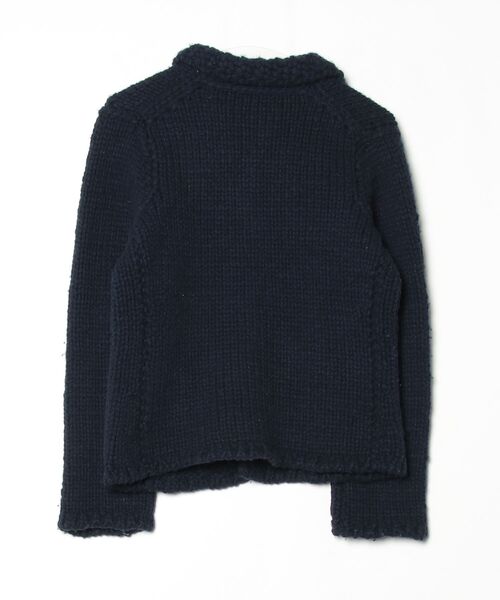 「umii908」 ニットカーディガン 3 ネイビー レディース_画像2