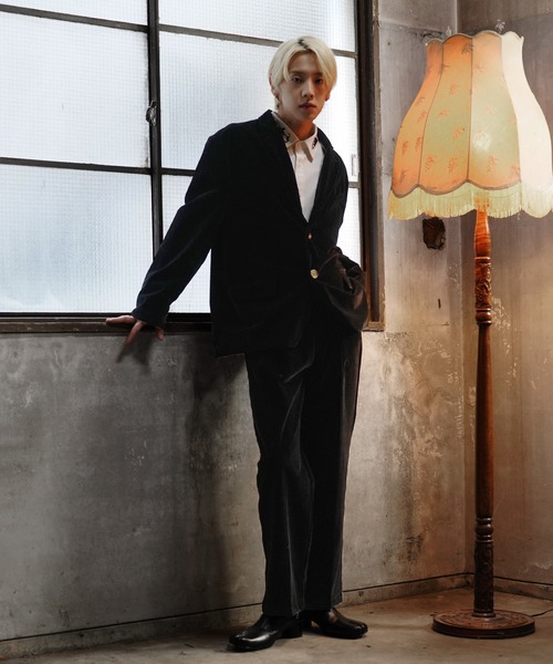 「G.O.C」 テーラードジャケット MEDIUM ブラック メンズ_画像2