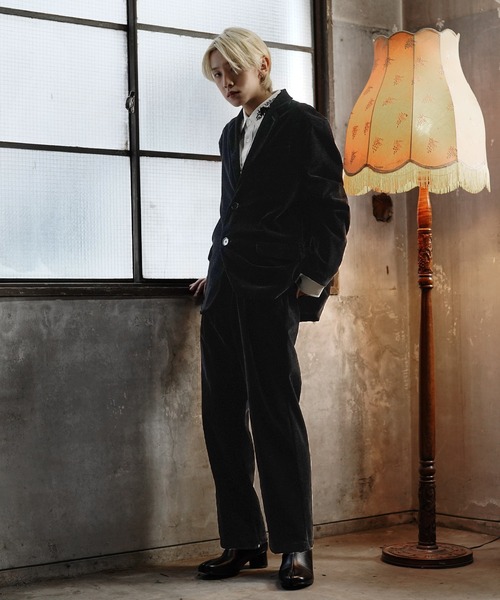 「G.O.C」 テーラードジャケット MEDIUM ブラック メンズ_画像4