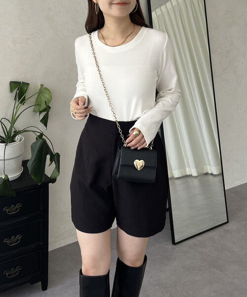 「prose verse」 長袖カットソー MEDIUM チャコールグレー レディース_画像4