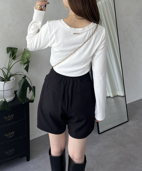 「prose verse」 長袖カットソー MEDIUM チャコールグレー レディース_画像5