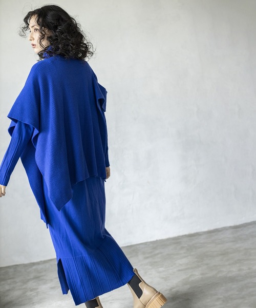 「OSMOSIS」 ニットワンピース ONE SIZE ブラック レディース_画像7