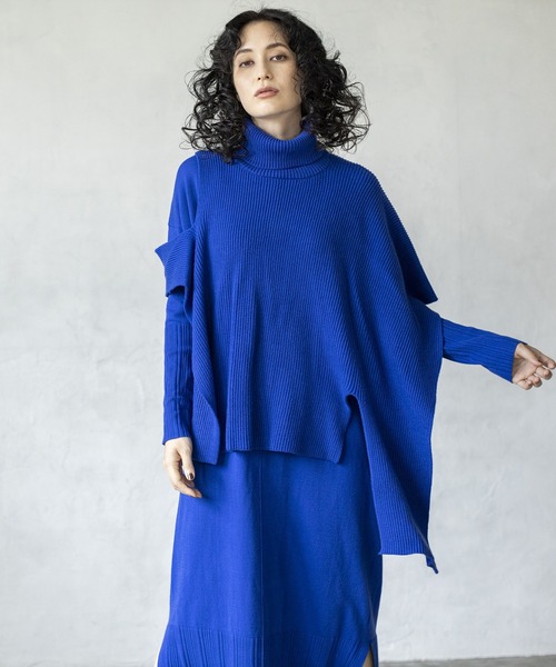 「OSMOSIS」 ニットワンピース ONE SIZE ブラック レディース_画像8