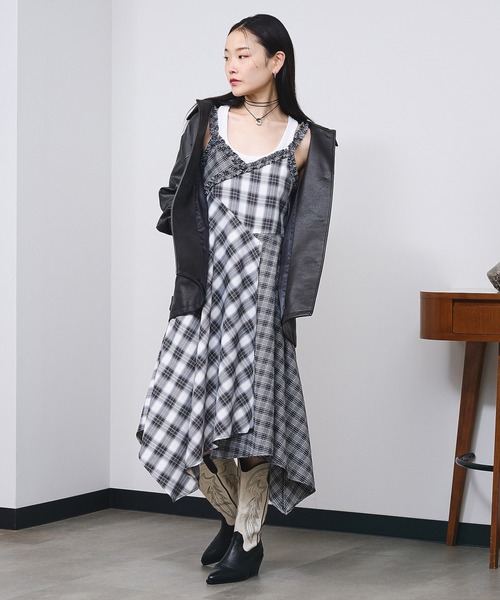 ROSE BUD（ローズバッド） ワンピース MIXED CHECK DRESS : ZOZOTOWN