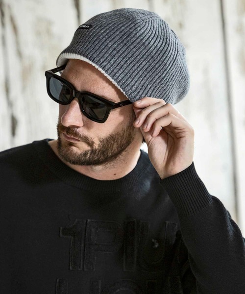 「1PIU1UGUALE3 RELAX 」 ニットキャップ ONE SIZE グレー メンズ_画像6