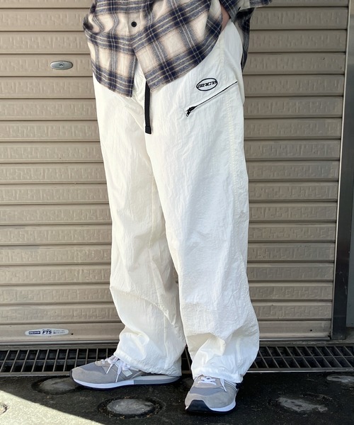 「Snap club」 イージーパンツ M ホワイト メンズ_画像2