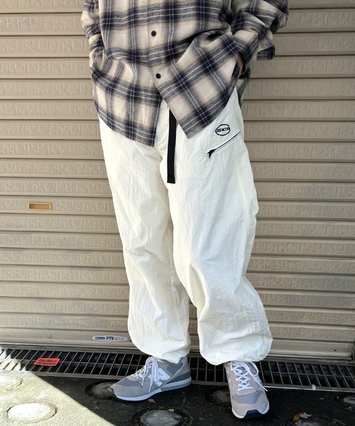 「Snap club」 イージーパンツ M ホワイト メンズ_画像4
